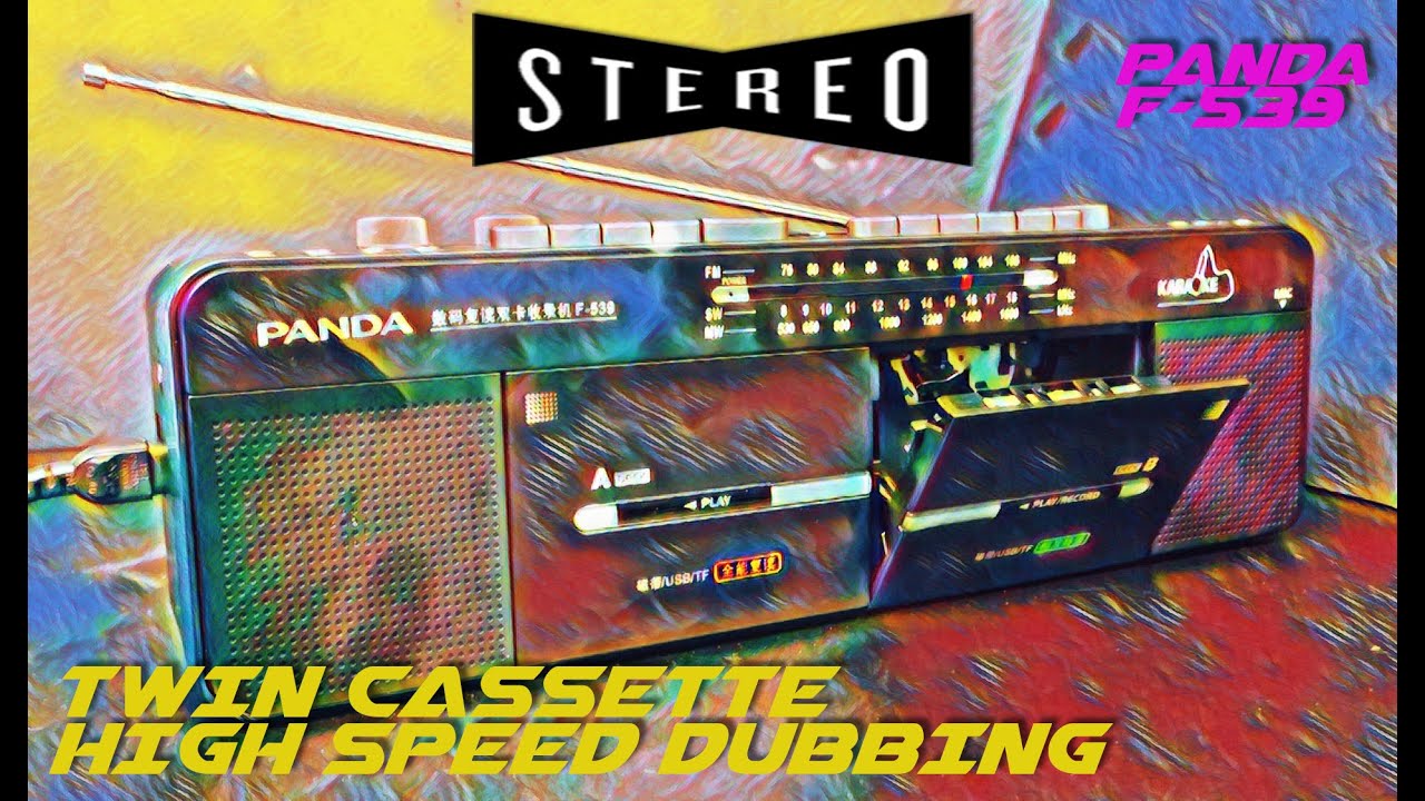 A Brand New Twin Deck, Stereo, Boombox - Panda F-539 - Unboxing & Review