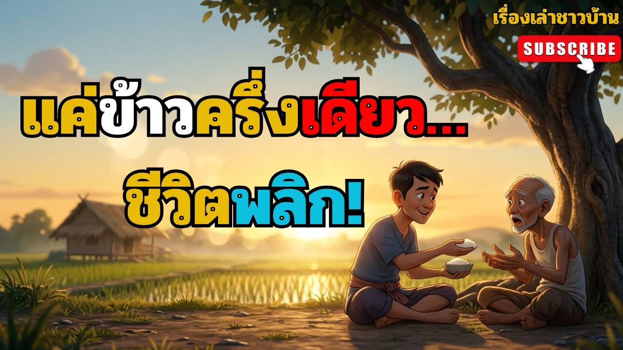 “ชายจนแบ่งข้าวให้คนแก่เพียงครึ่งเดียว… เช้าวันต่อมา ชีวิตเขาเปลี่ยนไปตลอดกาล | เรื่องเล่าชาวบ้าน”