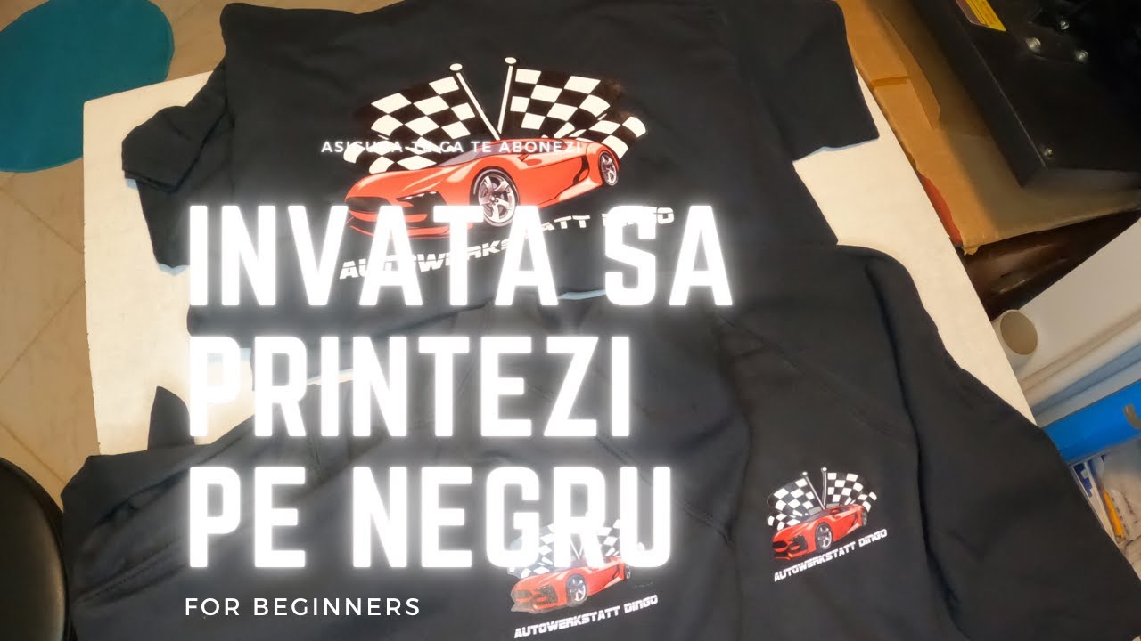 Tehnica de sublimat pe un tricou NEGRU! SISER EASYSUBLI si SATIN Sublimat.Print textil profi !
