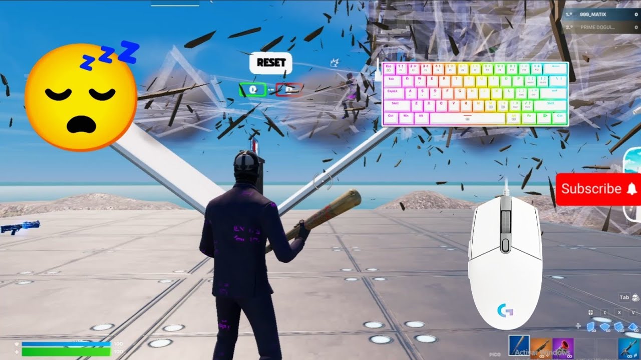 [4K 240FPS] keyboard redragon dragonborn / 1v1 Gameplay Fortnite / Matix