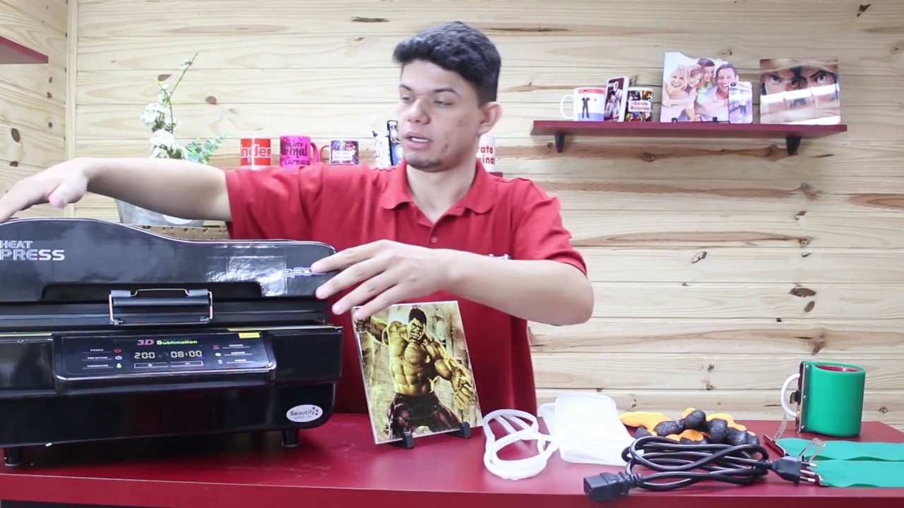 Máquina 3D a Vácuo para Sublimação e Personalização