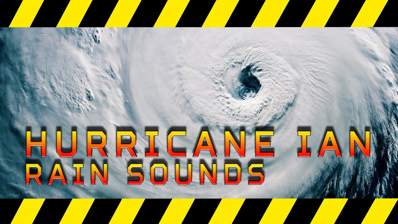 Slow Motion Hurricane Ian Rain sounds