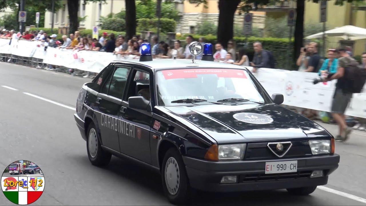 ALFA ROMEO 75 + ALFETTA CARABINIERI ALLA MILLE MIGLIA 2024