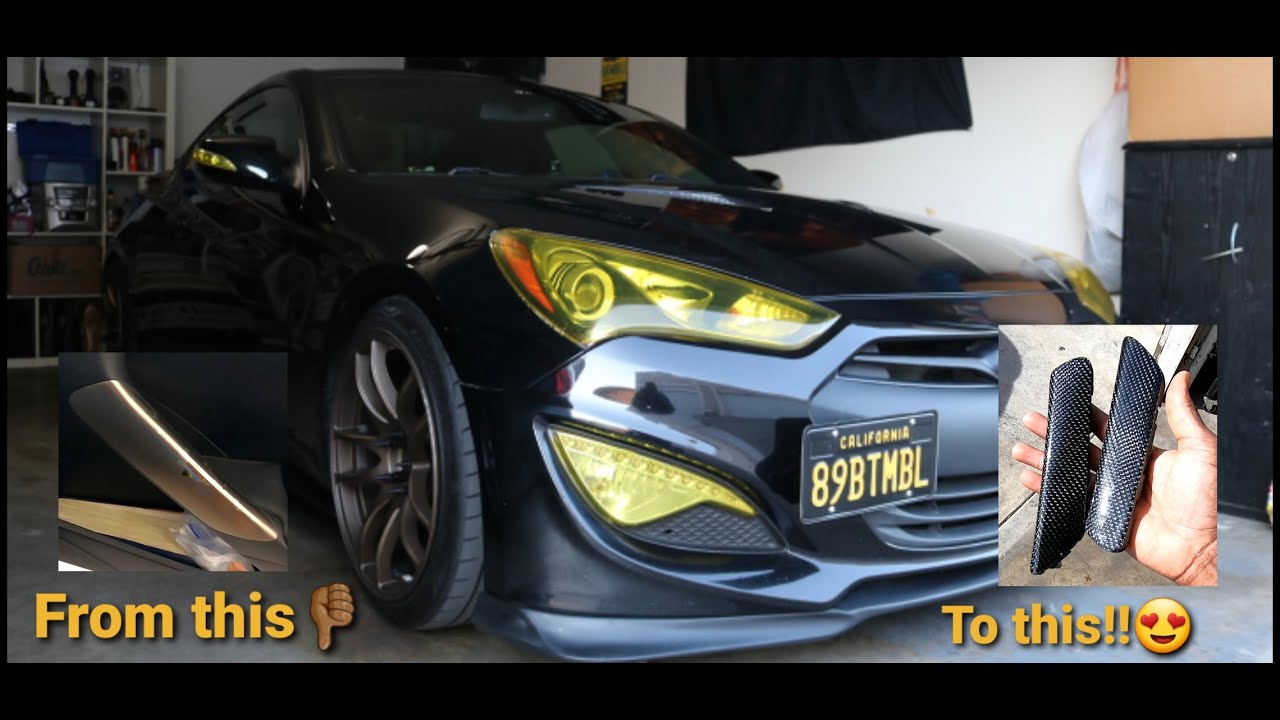 Genesis Coupe Carbon Fiber Door Handles Install (How to)