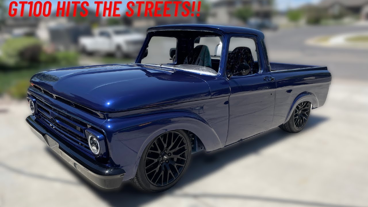 1962 F100 / 2016 Mustang Body Swap. Building a Custom Gauge Cluster and Hitting the Streets.