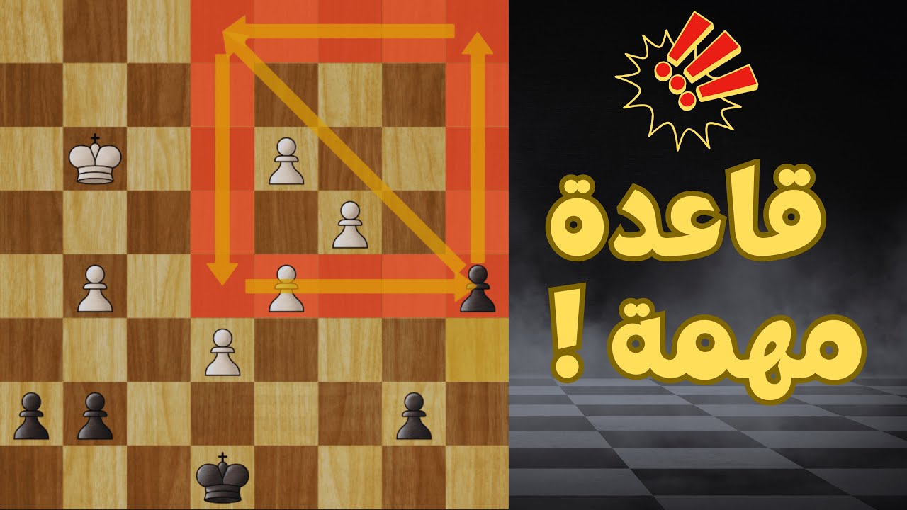 قاعدة مهمة في نهايات الشطرنج تغير نتيجة المباراة