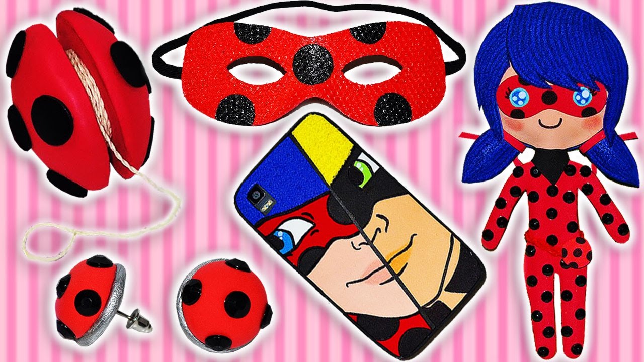 ♥ 5 Manualidades Fáciles Paso a Paso de Miraculous Ladybug Compilation♥
