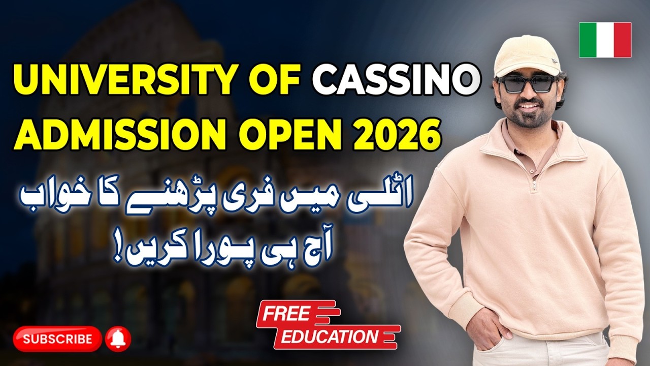 Study Free in Italy 2026 🇮🇹 |University of Cassino Admission Open |Low Budget Italy University Guide