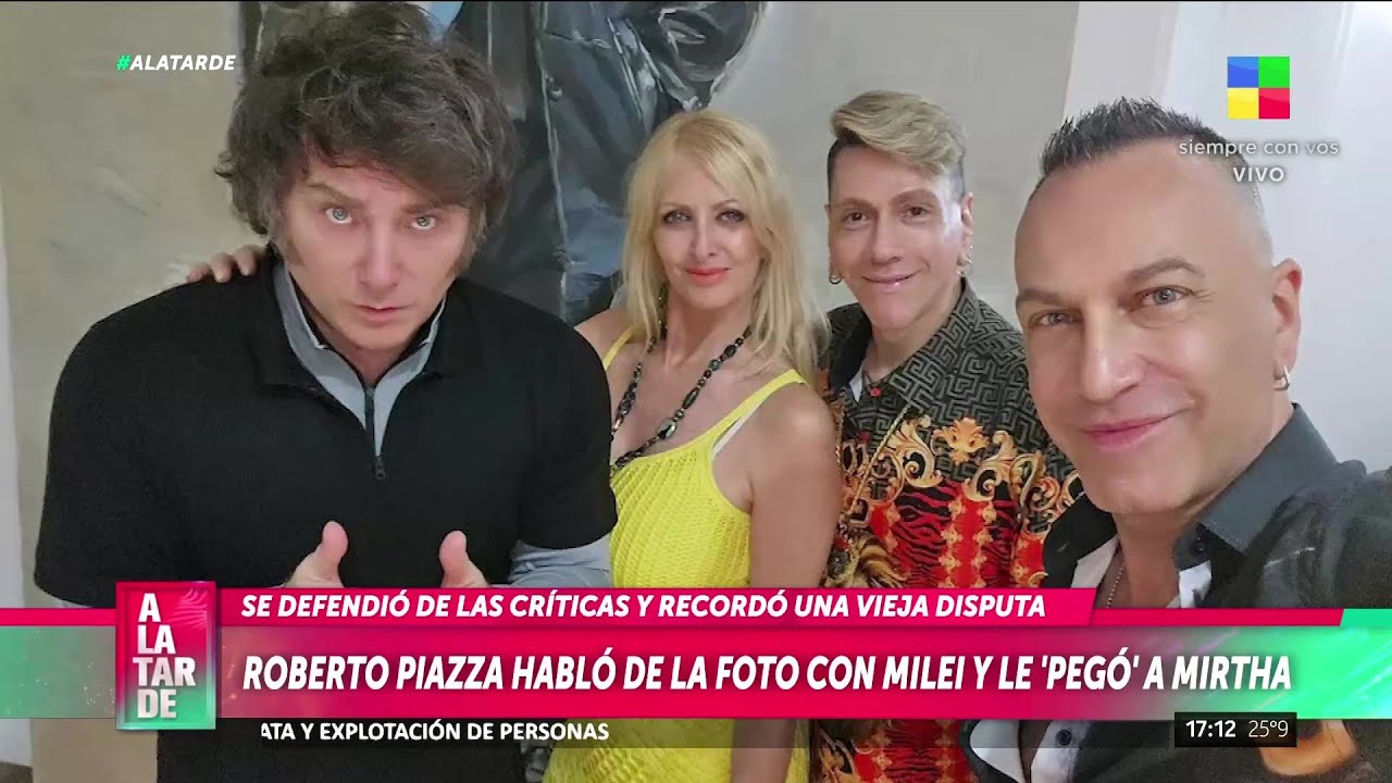 📢 ROBERTO PIAZZA respondió las CRÍTICAS QUE RECIBIÓ por la foto con Javier Milei