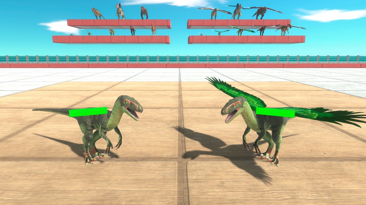 Carnivore Dinosaurs vs Their Winged Clones Tournament - Animal Revolt Battle Simulator