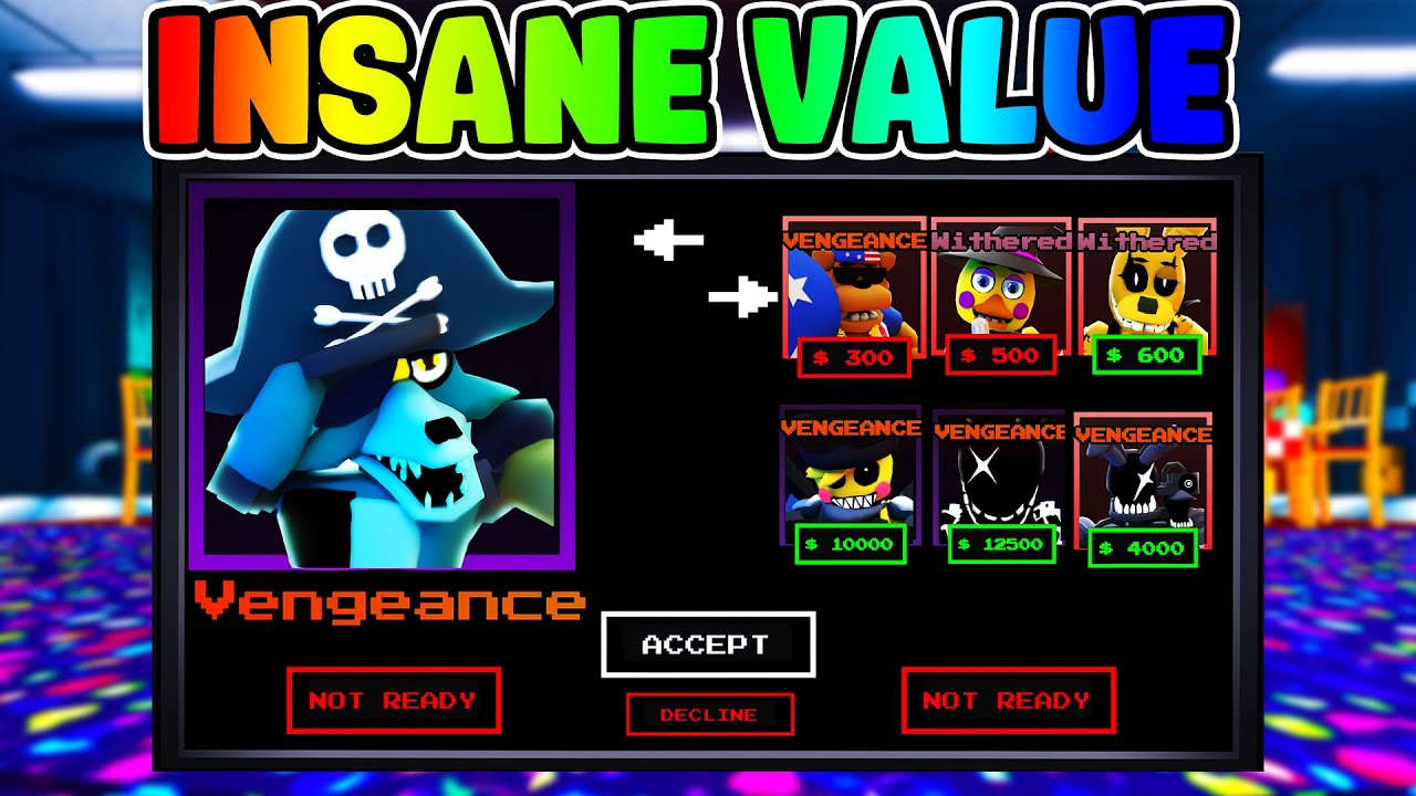 WHAT DO PEOPLE OFFER FOR VENGEANCE GALLEON FOXY?! (Five Nights TD)
