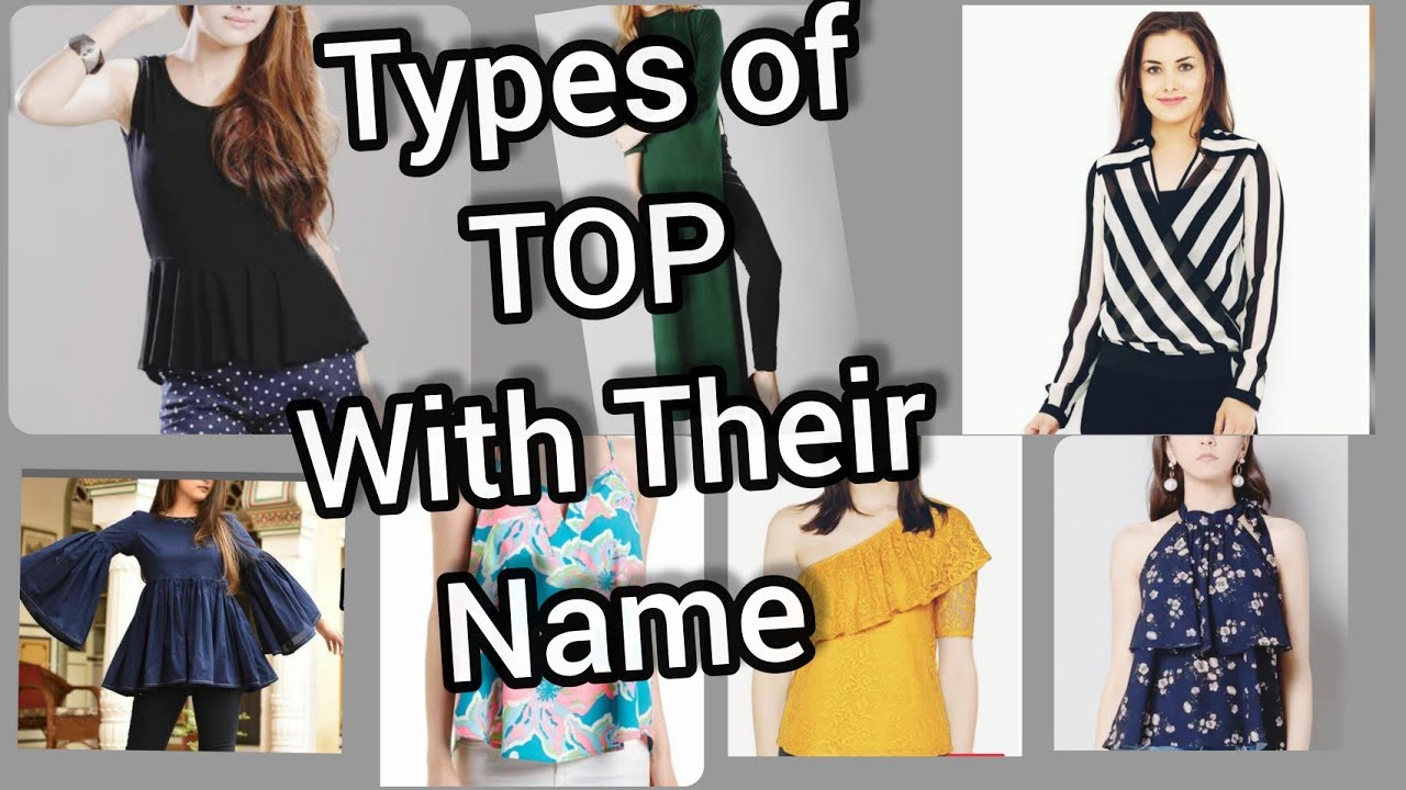 46 Different types of tops with name || For girls and women 2021