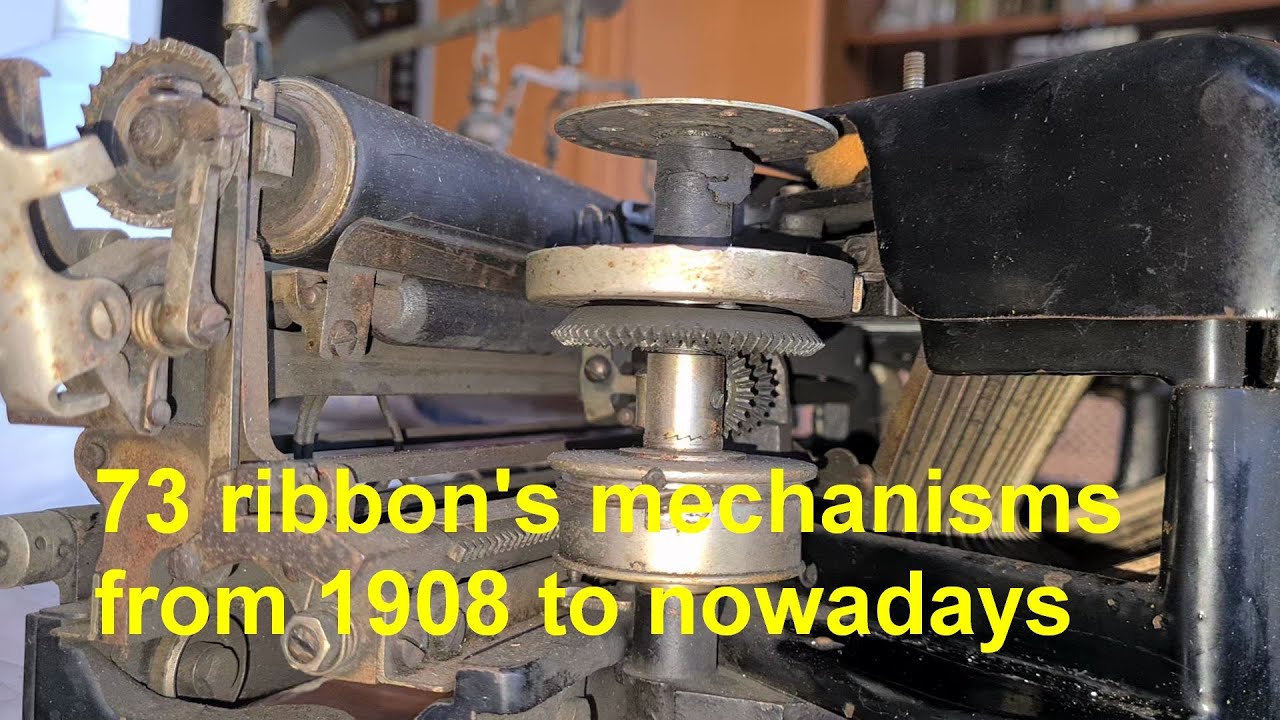 Эволюция механизмов подачи ленты в пишущих машинках с 1908 года по настоящее время