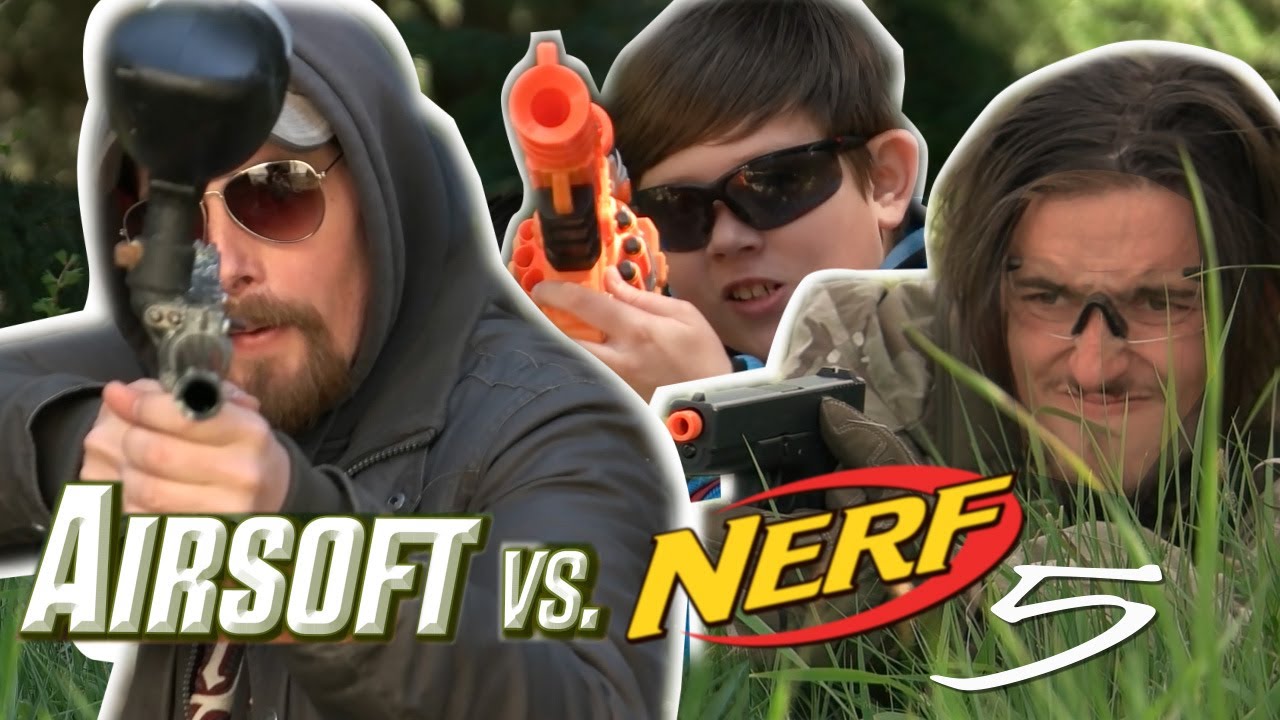 Страйкбол против Nerf 5 — финал пейнтбола