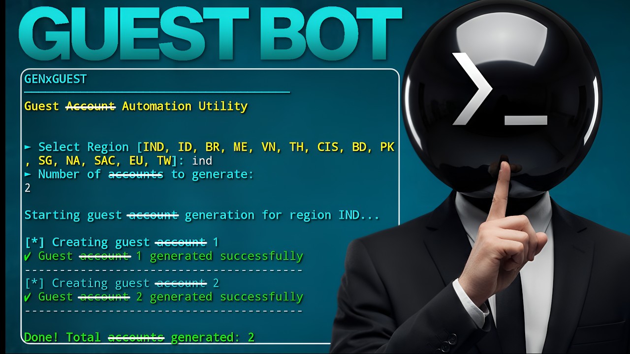 Guest Generator Bot | Full Setup and Working Demo