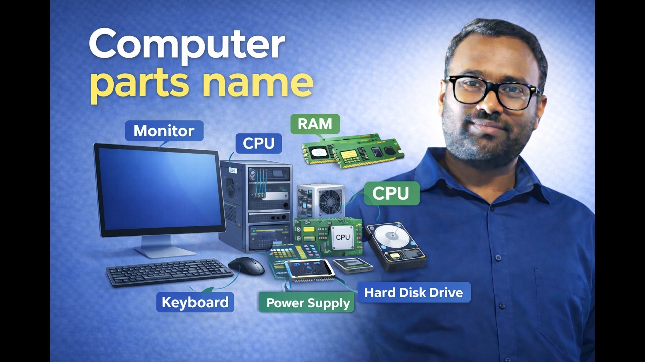 Computer parts name  Part 3 #shorts