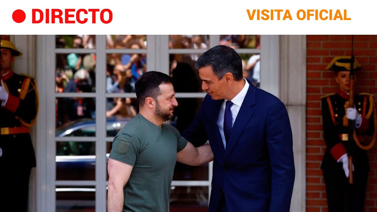 ZELENSKI en ESPAÑA: PEDRO SÁNCHEZ recibe al PRESIDENTE de UCRANIA en MONCLOA  | RTVE