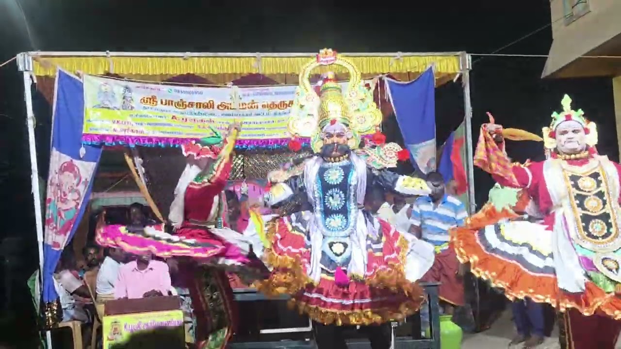 பாண்டியம்பாக்கம் திரு புகழேந்தி மரகத மன்னன் வேடத்தில் 