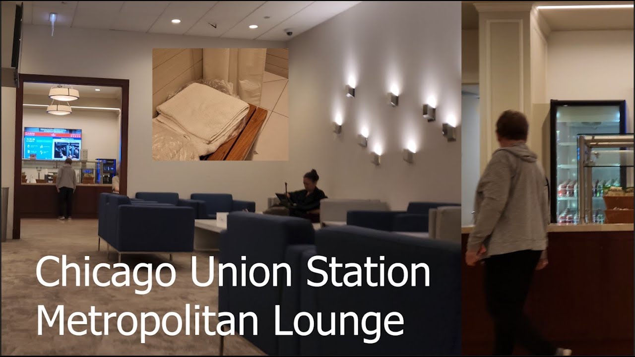 Chicago Union Station Part Two: Amtrak Metropolitan Lounge for larger waiting area, shower facility