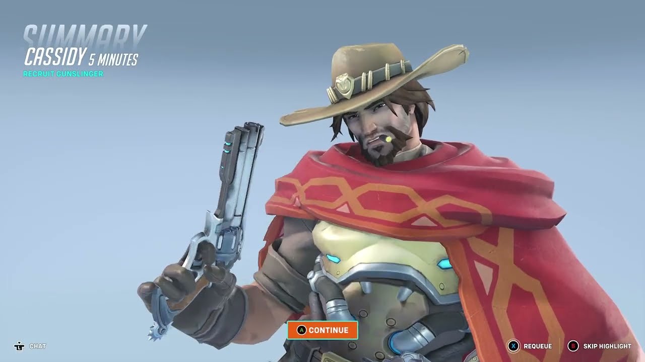 first match in overwatch 2 (Cassidy)