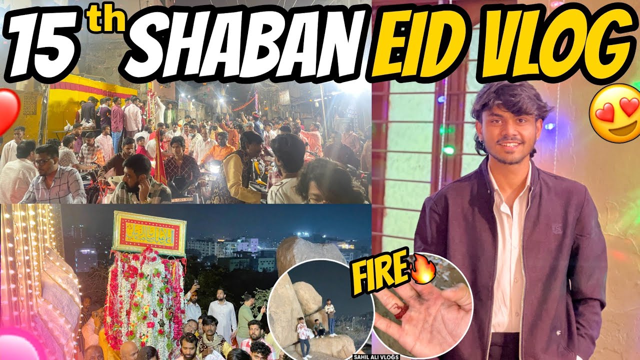 15th Shaban Sandal To Qayam Nagar Hyd😍| Eid Mubarak To All❤ Pathake Se Hath Jala Liya.