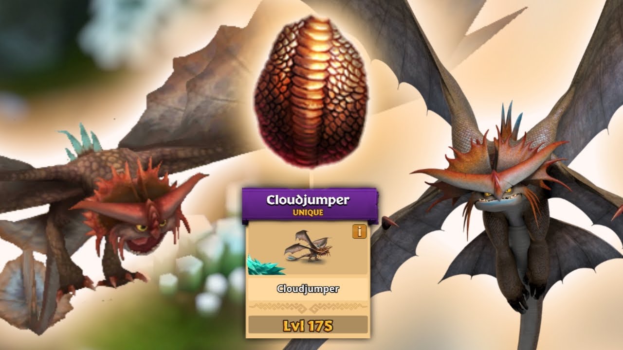 Cloudjumper (Valka's Stormcutter) Max Level 175 Titan Mode | Dragons: Rise of Berk