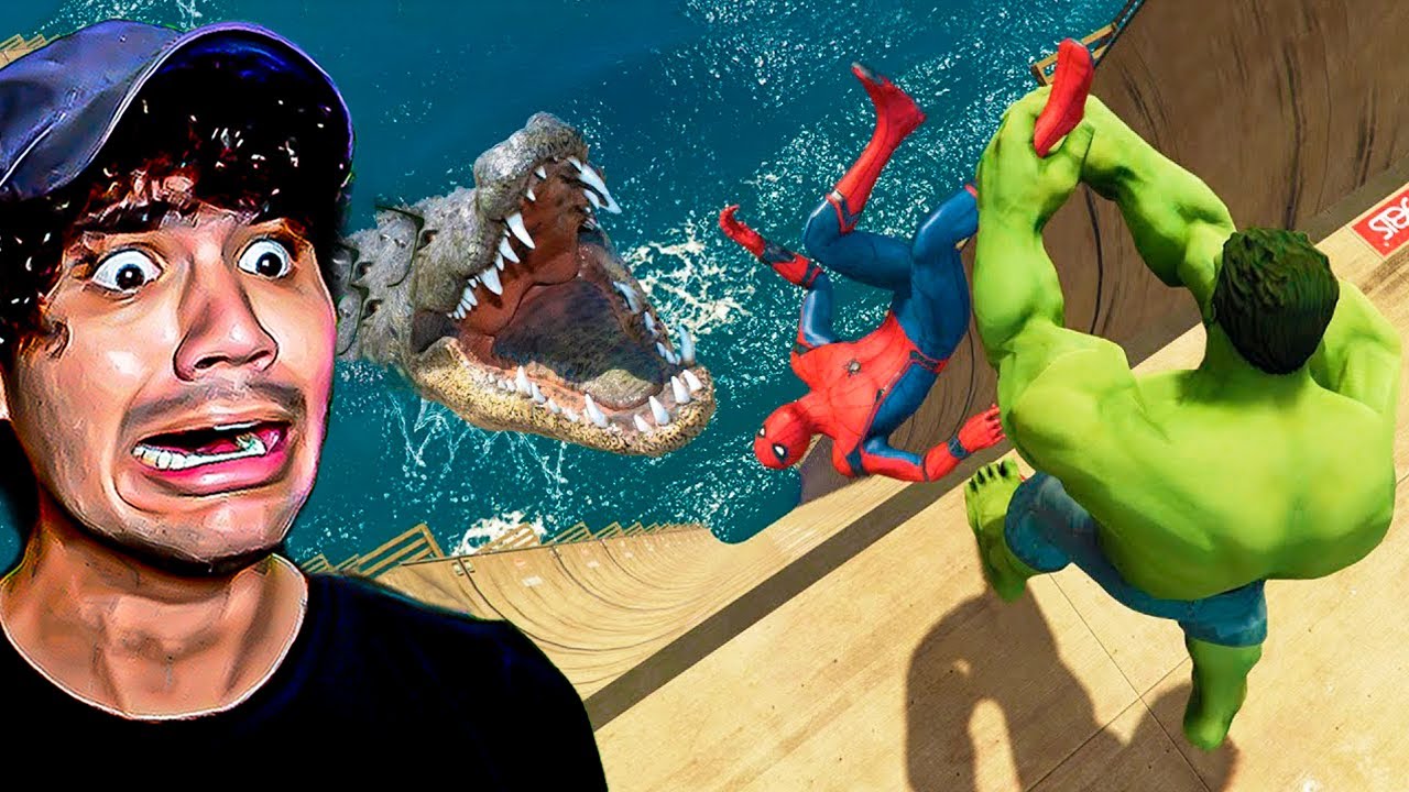 HOMEM-ARANHA vs HULK Fails Engraçadas Épicas! (GTA 5)