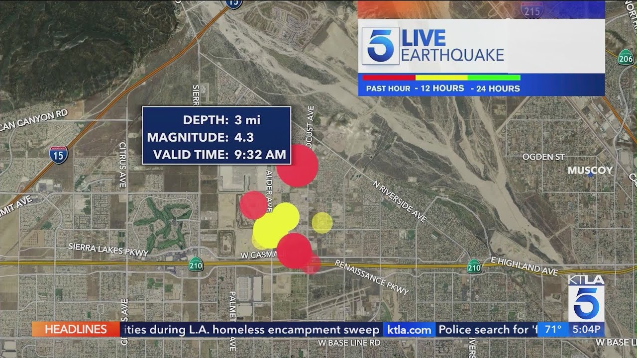 4.3 magnitude earthquake rattles Inland Empire in SoCal