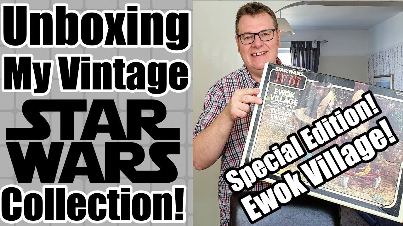 Unboxing Vintage Star Wars Action Figures And Toys Special Edition  - Ewok Village!