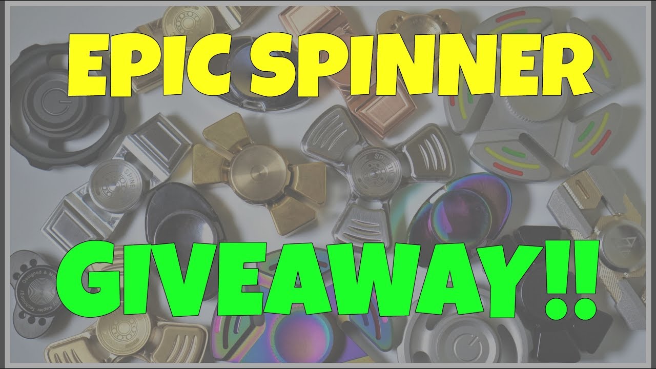EPIC SPINNER GIVEAWAY! BIGGEST YET! SPINETIC SPINNER EXTRAVAGANZA! (Fidget Toys)