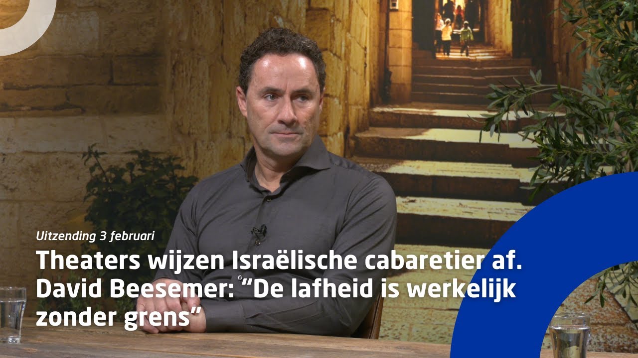 Theaters wijzen Israëlische cabaretier af. David Beesemer: “De lafheid is werkelijk zonder grens”