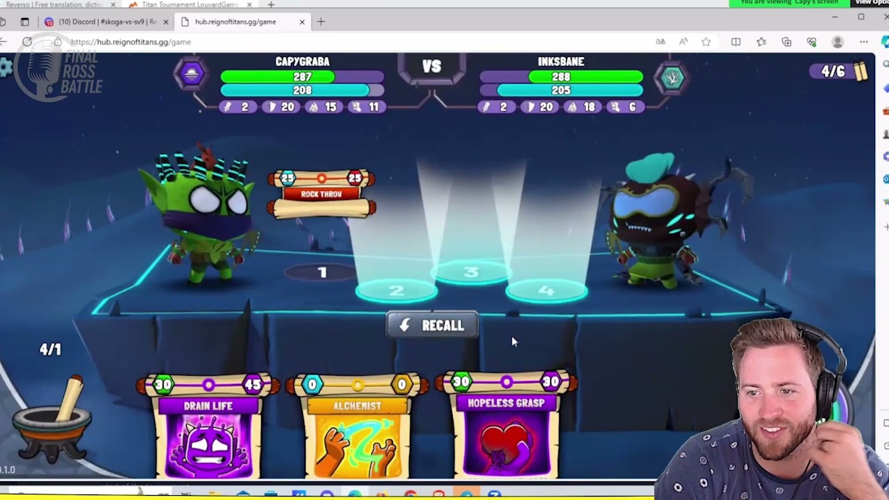 Reign of Titans:  Louvard Games SHOWMATCH.  CapyGraba vs Skog