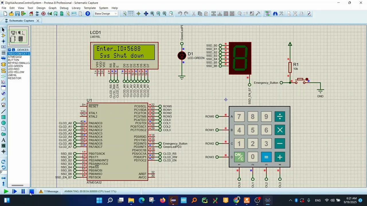 Digital Access Control system using EXTI