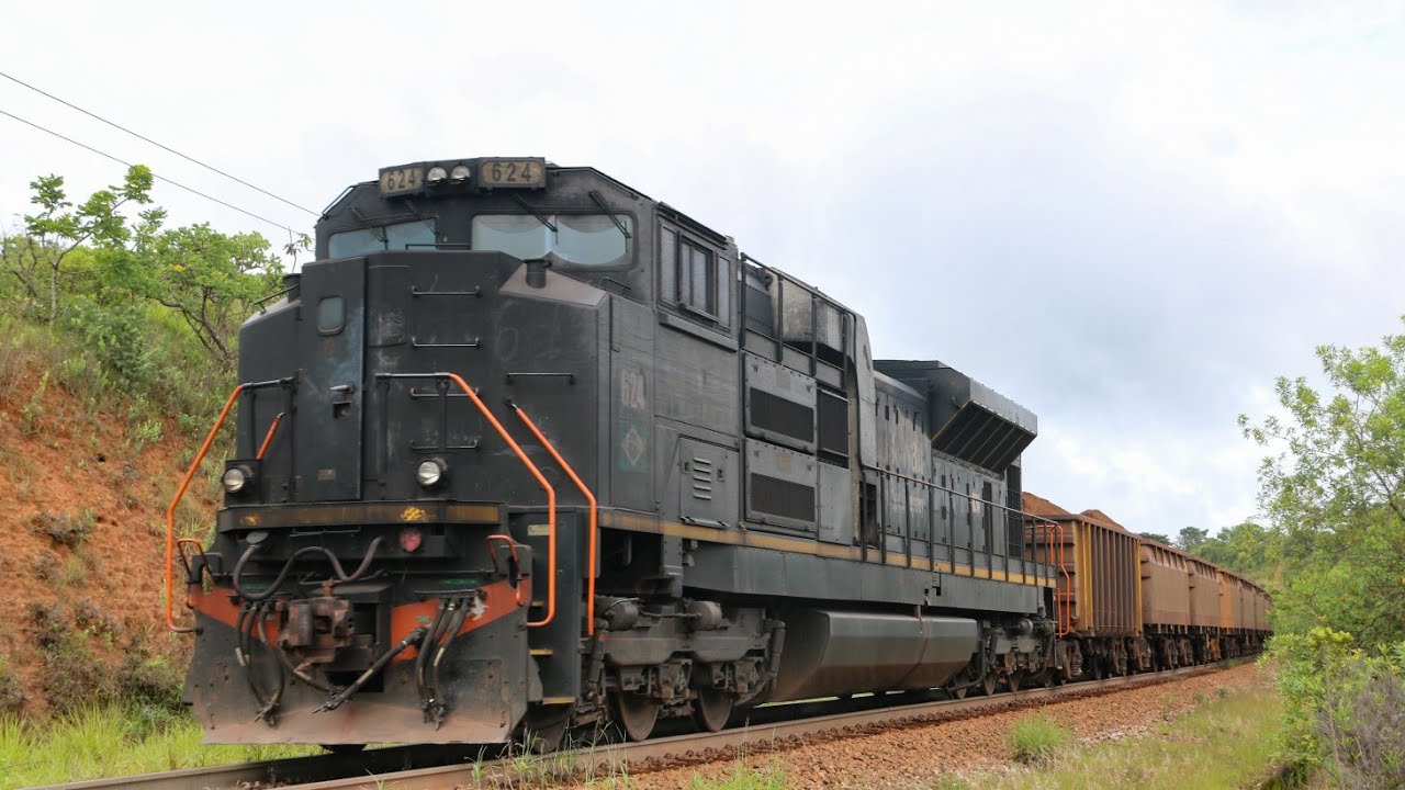 FIQUEI O DIA INTEIRO NA BEIRA DA LINHA DO TREM DE NOVO! Quantos trens passaram na Ferrovia do Aço?