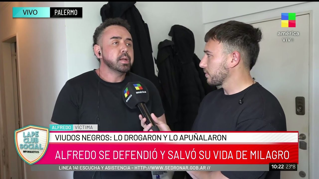 Víctima relata brutal ataque de "viudos negros" en Palermo