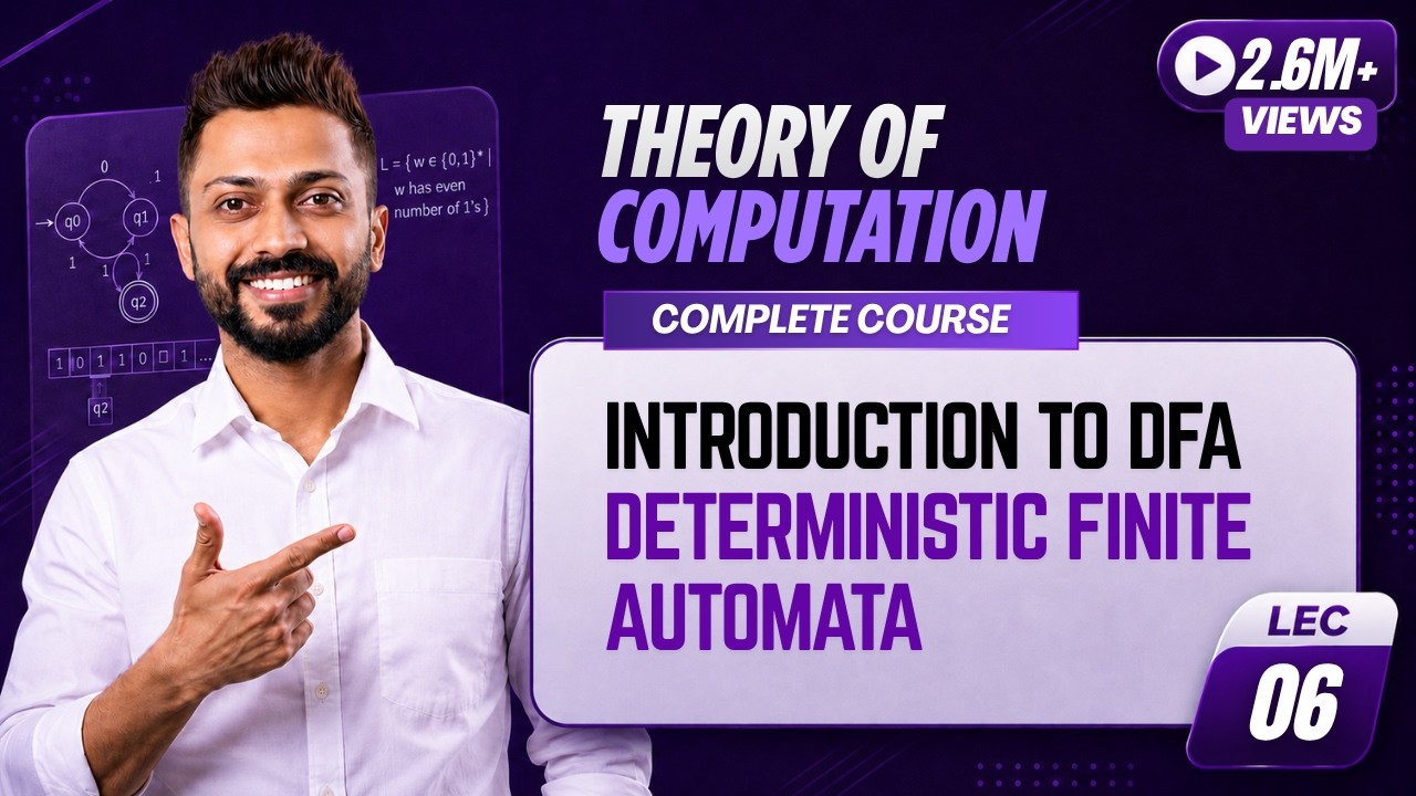 Lec-6: What is DFA in TOC with examples in hindi