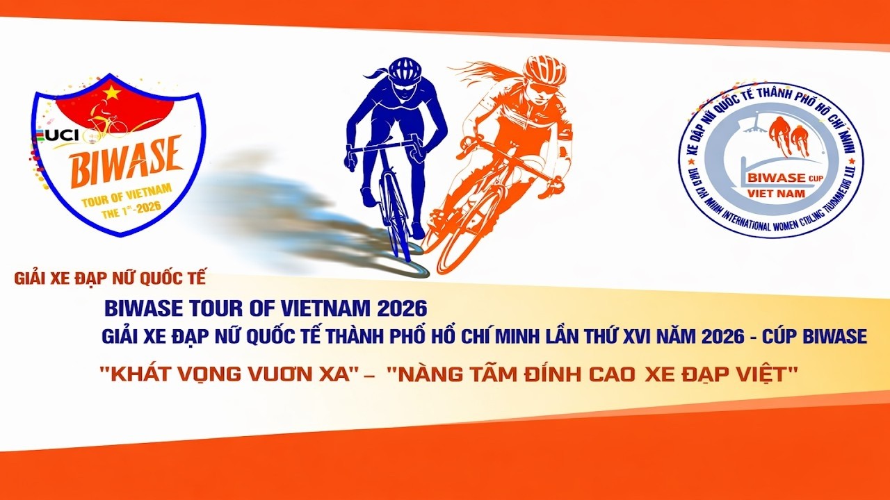 🔴Trực tiếp: GIẢI ĐUA XE ĐẠP NỮ QUỐC TẾ CÚP BIWASE LẦN XVI 2026 - CHẶNG 5: Vũng Tàu - Thủ Dầu