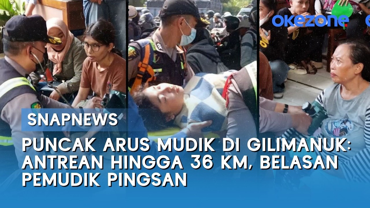 Puncak Arus Mudik di Gilimanuk: Antrean hingga 36 Km, Belasan Pemudik Pingsan