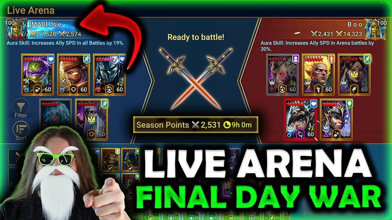 Live Arena Season Final Struggles Against The Ultra Krakens For Top 100! I RAID: Shadow Legends