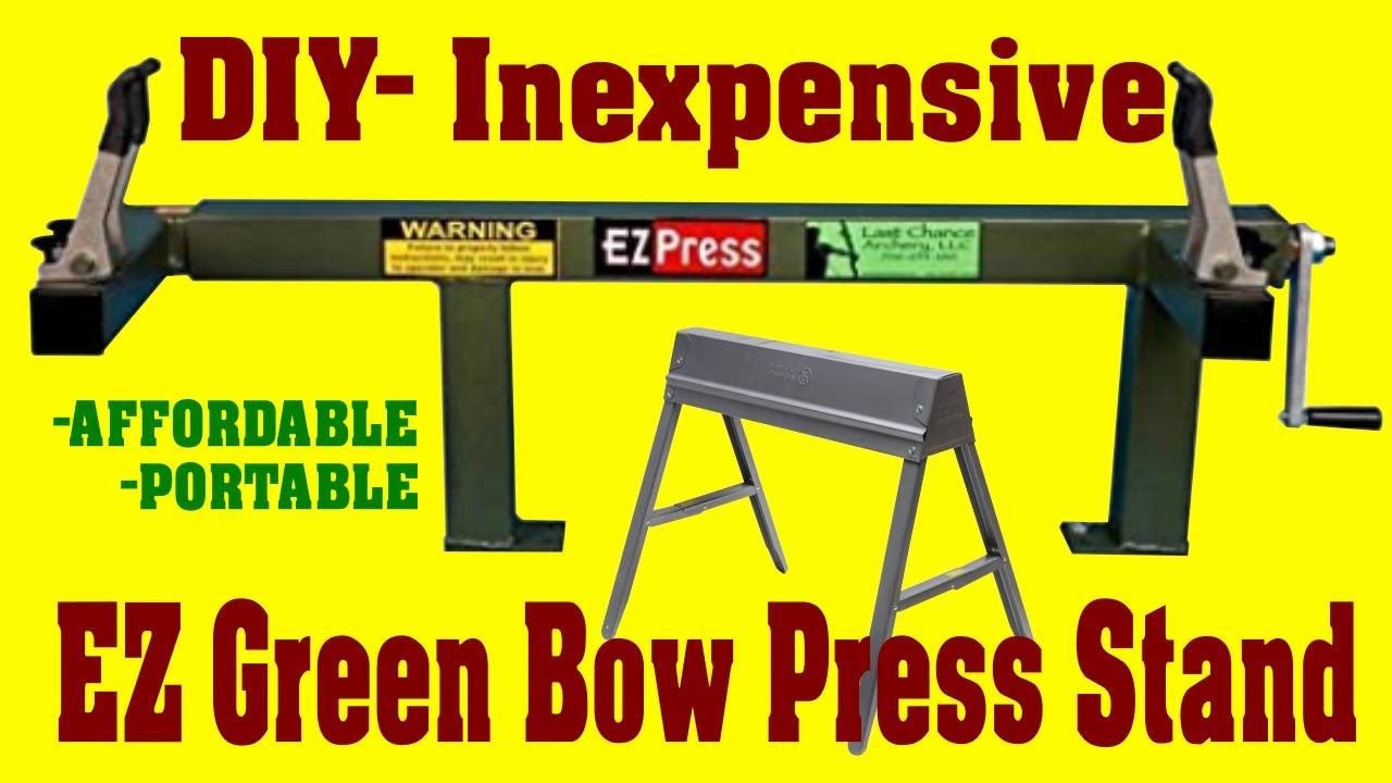 EZ Green Bow Press — самодельная стойка. Портативная и недорогая.