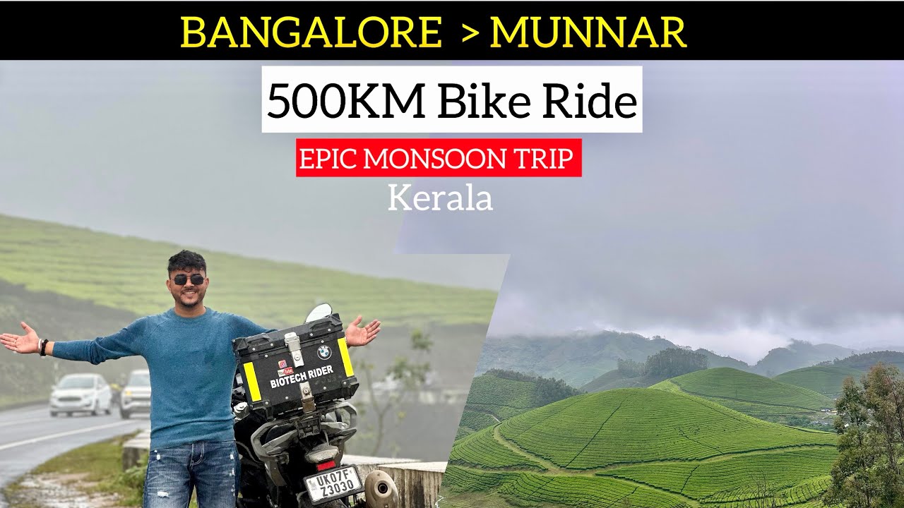 🚀 Bangalore to Munnar Bike Ride | Epic 500KM Adventure on Two Wheels 🏍️🌿