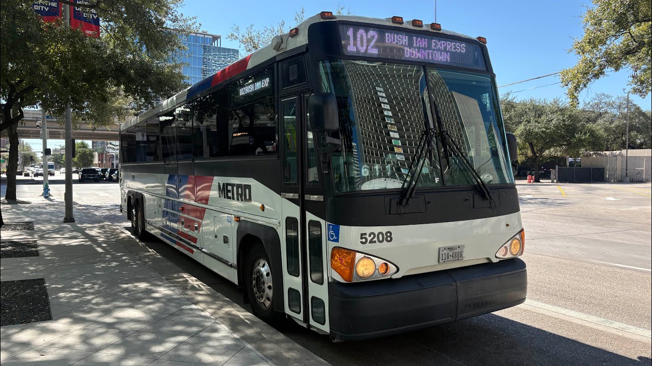 Riding Houston METRO (Route 102) FULL RIDE #5208 