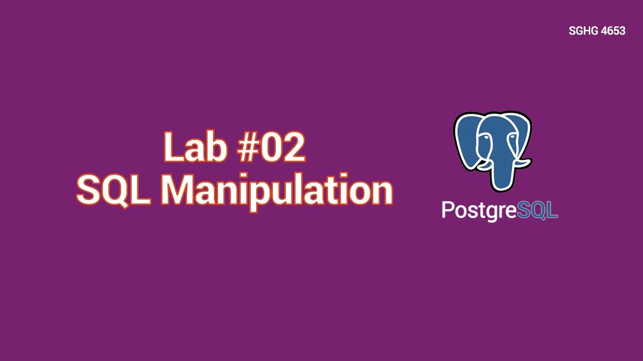 Lab #02 (SQL Manipulation)
