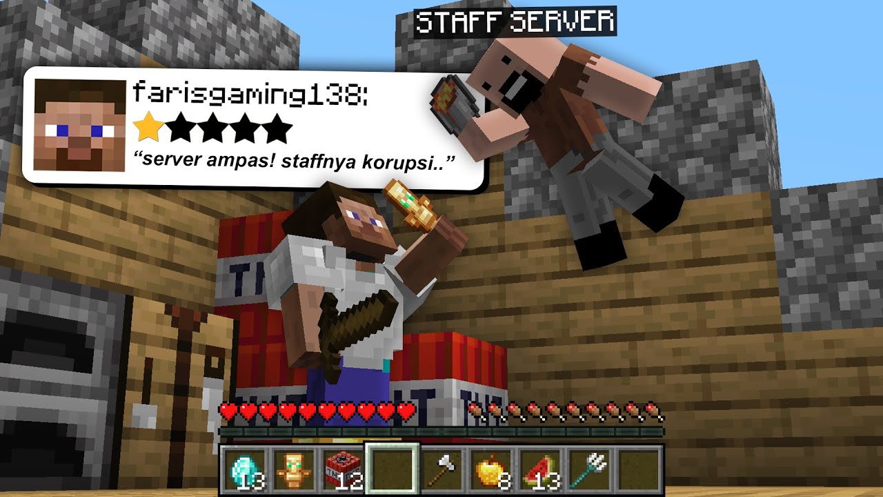 Aku Cobain SERVER Minecraft Dengan RATING TERBURUK ..