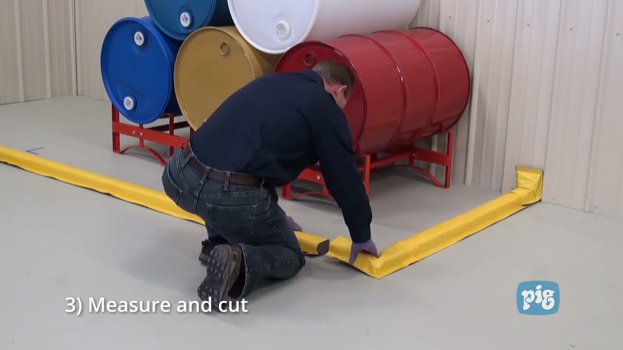 PIG - How to assemble a berm barrier for spills