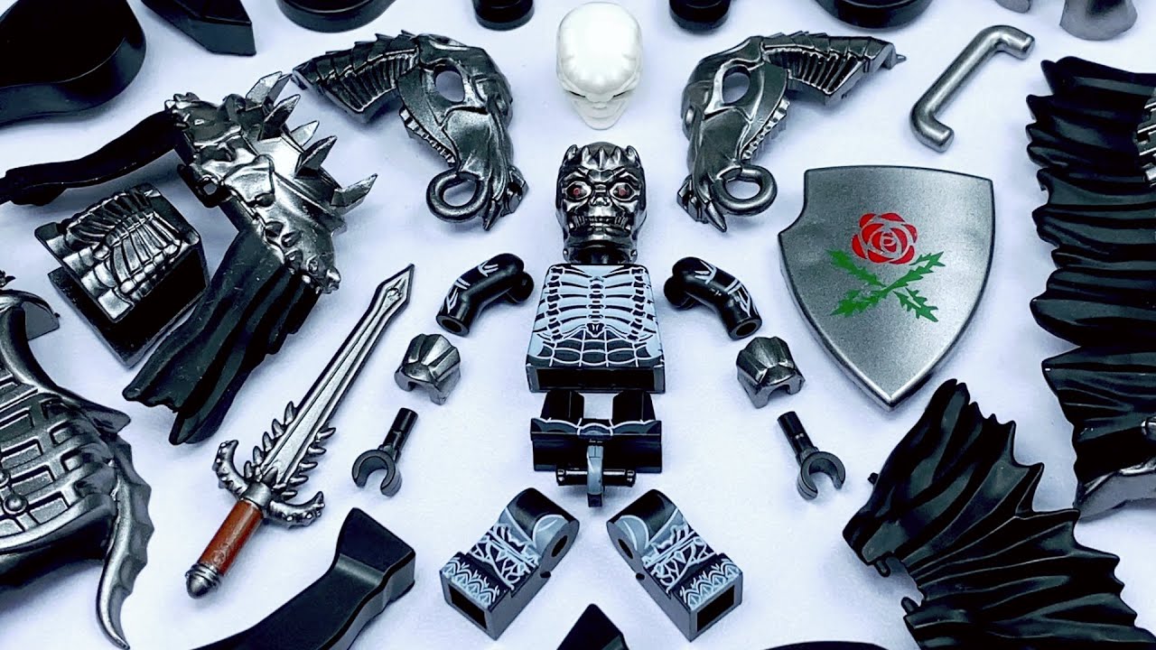 Кастомная фигурка Рыцаря-Черепа из &laquo;Берсерка&raquo; из LEGO | Неофициальная минифигурка