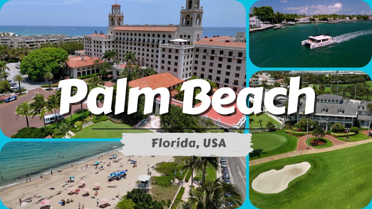 Palm Beach, Florida - Stunning tour of one of the wealthiest cities in the USA. In 4K!