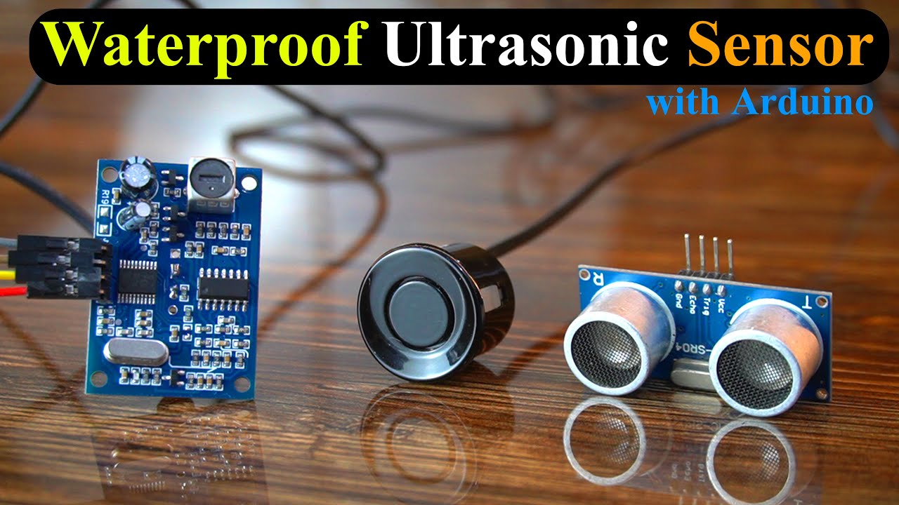 Waterproof Ultrasonic Sensor with Arduino for distance measurement