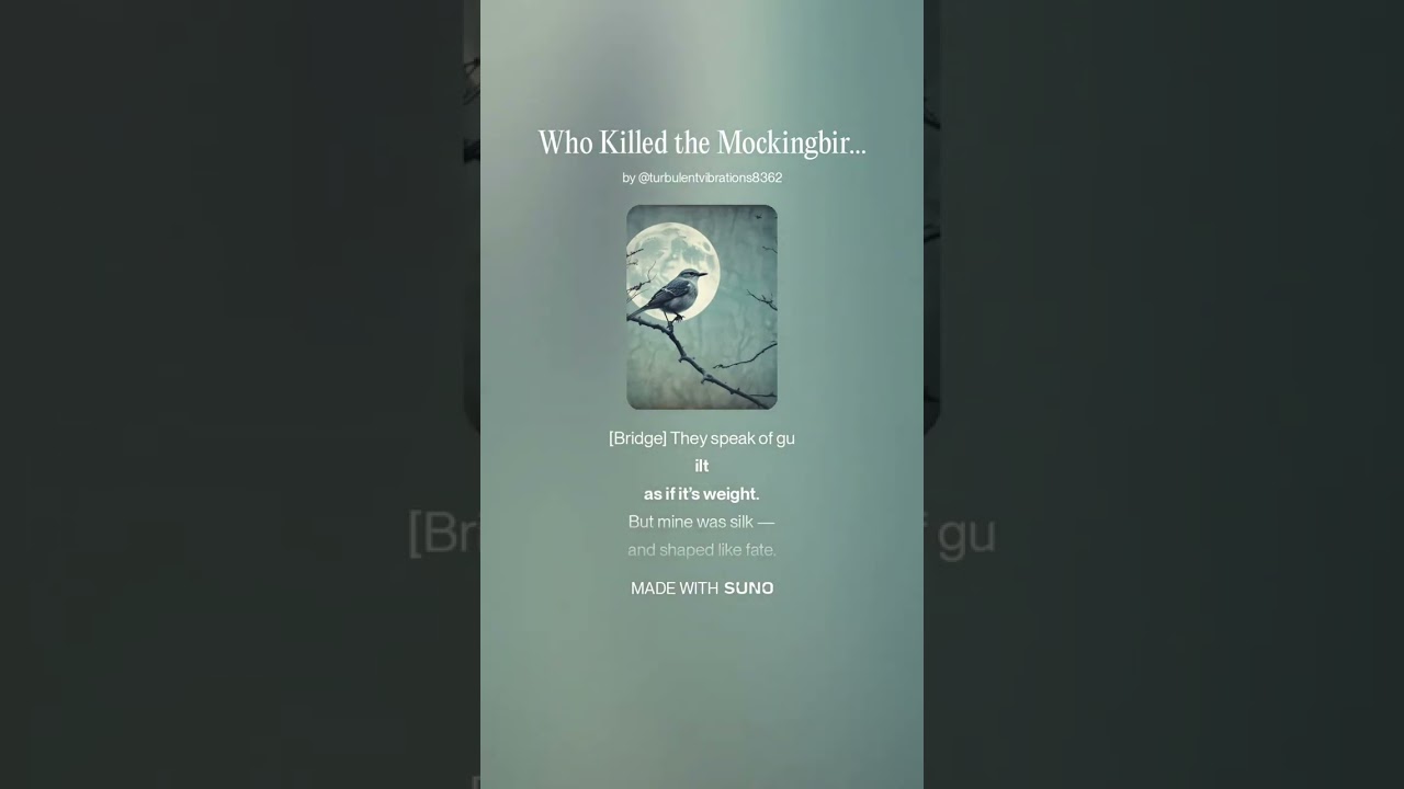 Who Killed the Mockingbird（谁杀死了知更鸟？）2025.7.21 Suno v3.5, 16:47pm