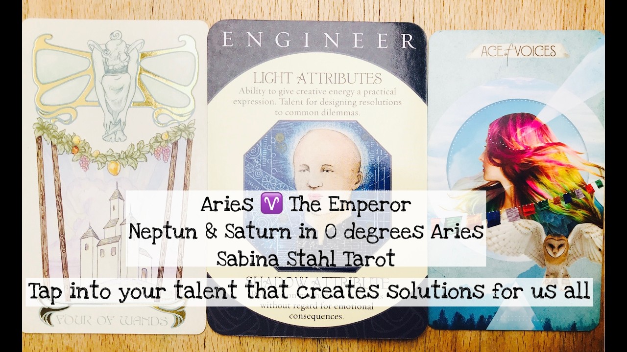 Aries ♈️ 0 Degree Neptun & Saturn Conjunction - Tap into your talent that creates solutions for us
